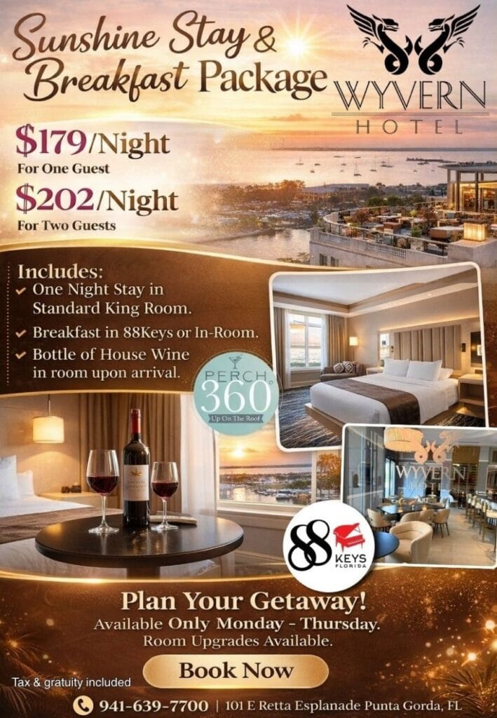 Sunshine Stay & Breakfast Package Flyer
